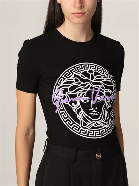 t-shirt versace feminina|versace tee shirts women.